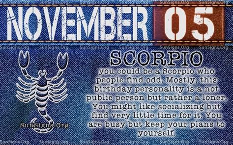 5 november sterrenbeeld|November 5th Birthday – Zodiac Sign Personality